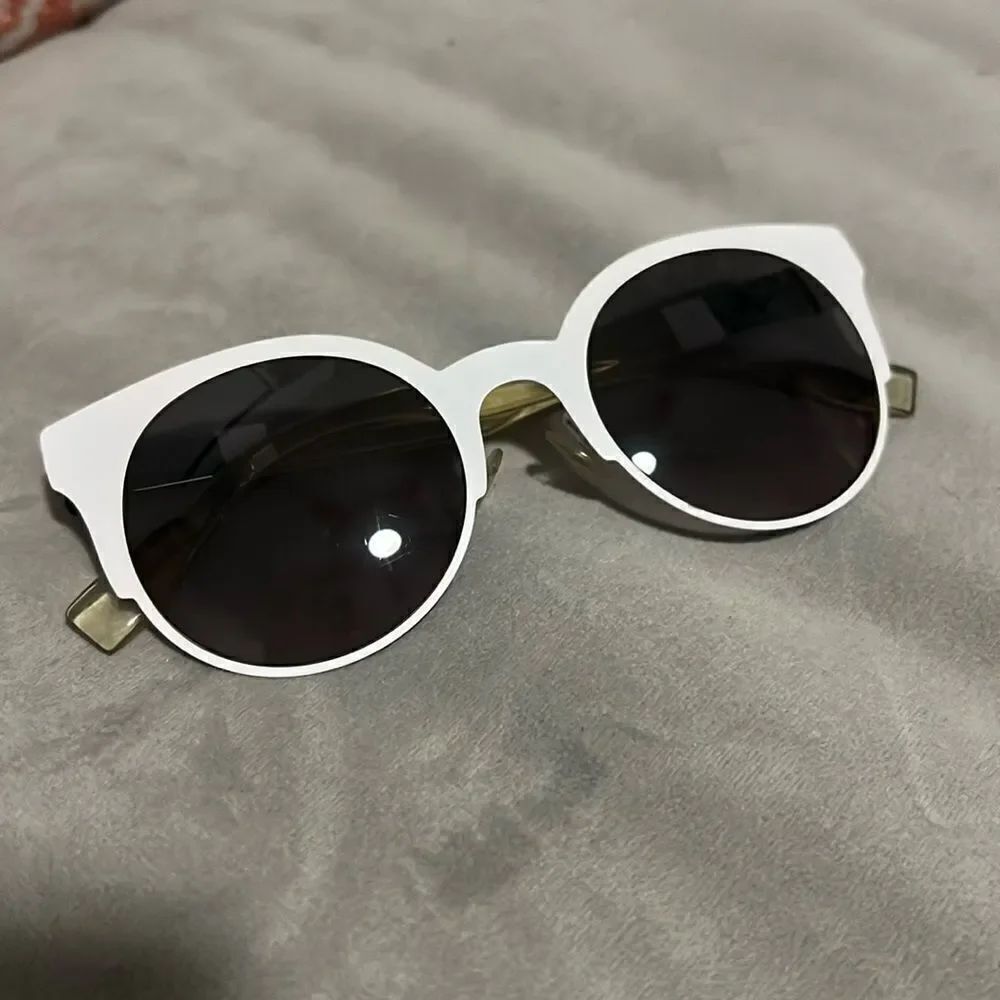 White Fendi Metal Frames - LIKE NEW